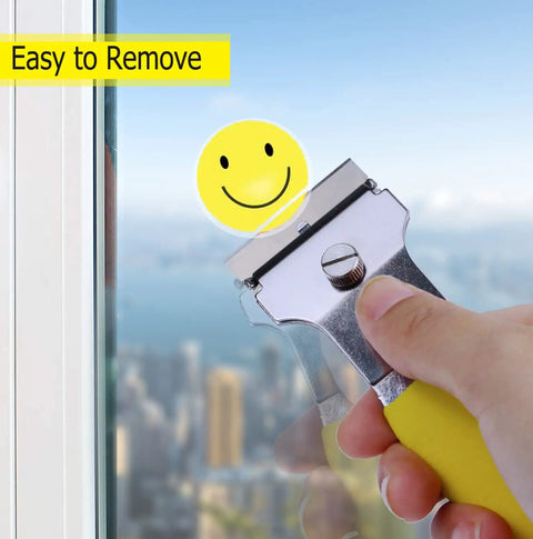 Two Pack Heavy Duty Razor Blade Scraper Tool Set With Ten Extra Blades For Glass Stove Tops No Scratch Safe Scraping removing sticker
