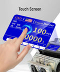 Fast Money Counter With Touch Screen And Multicurrency Support USD EUR CAD MXN, Four-Way Counterfeit Detection UV MG IR DD