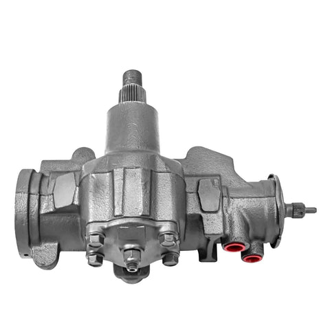 Power Steering Gear Box Assembly Replacement For 1995 1997 Chevy Silverado Tahoe Blazer C1500 K1500 C2500 K2500 Suburban GMC Yukon Cadillac Escalade Ready To Install, showing front view