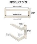 Dimensions of Double Towel Bar Set for Bathroom Wall Mount 23.6 Inch Brushed Nickel SUS304 Stainless Steel Towel Rack