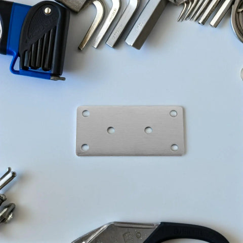 Heavy Duty Stainless Steel Triangular Corner Brackets For Wood Furniture Rust Resistant And Easy Install Flat Metal Mending Plates