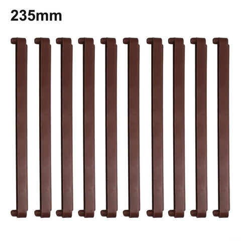 Plastic Drawer Slides Quiet Smooth Cabinet Runners Replacement Kit For Home Kitchen Furniture 10 Pack Durable Tracks 235mm Brown