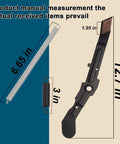 Deck Blade Brake Arm Assembly With Springs Replacement For Lawn Tractors 532184907 measurements illustration