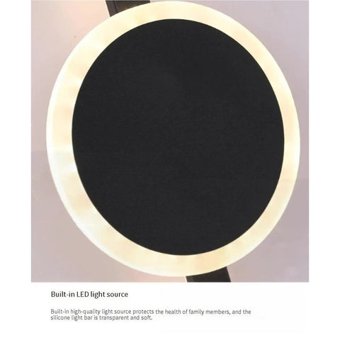 JGSYD Led Dimmable Wall Lamp with Remote Control Wall Lights 2700K-6500K Indoor Long Strip Wall Sconce Aluminum Acrylic Modern Strips Lights Hallway Stair Bar Living Room Bedroom,Black Square-80Cm close-up of LED light source