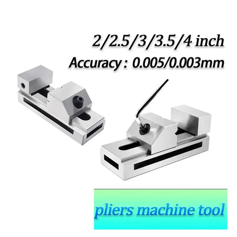 Ultra Accurate Tool Steel Bench Vise For 1.5 To 2 Inch Workpieces, Pro Grade Clamping With Quick Jaw Change shown in use