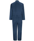Mens Heavyweight Twill Coveralls Tall Extension Navy Blue Workwear Jumpsuit Featuring Action Back Flex All Day Comfort Built Tough For The Job Site Big And Tall Approved - back view