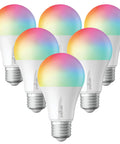 Zigbee Smart Light Bulbs With Hub Required That Work With SmartThings And Echo Voice Control With Alexa And Google Home Color Changing 60W Equivalent A19 LED Bulbs 6 Pack