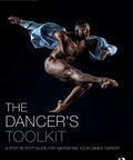 A dancer in mid-air wearing an open blue shirt, representing The Dancers Real Deal Career Guide Step By Step Playbook.