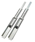 Heavy Duty 56 Inch Side Mounted Drawer Slides featuring full extension soft close dampers with solid steel ball bearing tracks.