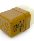 Close-up of 12V 6-Pin Automotive Relay showing 25230-7996A code, featuring plastic casing for Nissan/Infiniti ignition and starter.