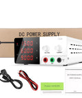 Beefy High Power Adjustable DC Power Supply For Lab Use With Digital Three LED Display And Fine Coarse Knobs 0 To 100V 5A