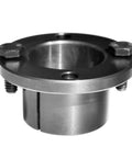Workhorse H Style Pulley Bushing Featuring Rock Solid Carbon Steel Build With Slick 1 3/8 Inch Bore Split Taper Locking Design for keyed shafts.