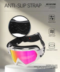 Badass Slick Dirt Bike Goggles For Motocross And Atv Riding With Anti Slip Silicone Strap showing adjustable anti-slip strap.
