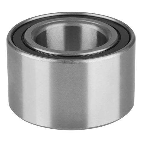 Crush The Trail Front Left Right Wheel Bearing Hub Assembly For Polaris Ranger 570 500 EV Sportsman 300 400 450 500 570 600 700 800 Forest 05 To 22 Plug And Play 2 Pack shiny steel hub bearing close-up view