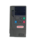 Front view of Variable Frequency Drive 220V 2.2KW 3HP 10A Inverter for Spindle Motors, black device with control buttons