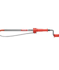 Hybrid Urinal And Shower Drain Auger With K-1 Cutter Head For Sinks And Urinals Telescoping Drain Snake with red handle and shaft