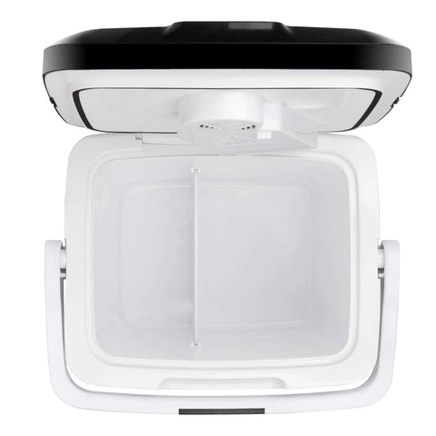 Heavy Duty 26 Liter Portable Car Cooler And Warmer With 12V Plug In Compact Electric Fridge interior view showing spacious design.