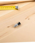 Slick Reset Spring Plunger With Steel Indexing Knob And Fine Thread Cut For Automotive Factories and Precision Gear Tuning placed on wood with a tape measure.