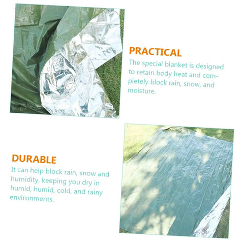 3 Pack Rescuing Survival Warm Blankets With First Aid Kit For Camping Hiking Beach Mat Outdoor Gear Sun Protection And Moisture Block Folding Insulation Blanket For Emergency Prep