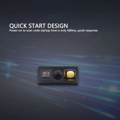 Blazing Fast Barcode Reader Module with high sensitivity CMOS sensor and quick start design for data collectors and POS systems.