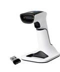 Wireless Portable 1D And 2D Barcode Scanner With Stand Bluetooth USB No Software Needed Rechargeable Battery Handheld Inventory Scanner