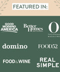 Green graphic showing logos of magazines and TV shows where Hand Pruners And Shears Set In Sage With Blister Pack is featured.