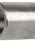 Kickin Out Heavy Duty Rock Solid 2 Inch 316 Stainless Steel Pipe Coupling showing NPT threads for industrial use.