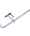 Heavy Duty 1400 Lb F Clamps With 20 Inch Jaw Drop Forged Steel Bar Vise Swivel Quick Release Tool seen from side angle.