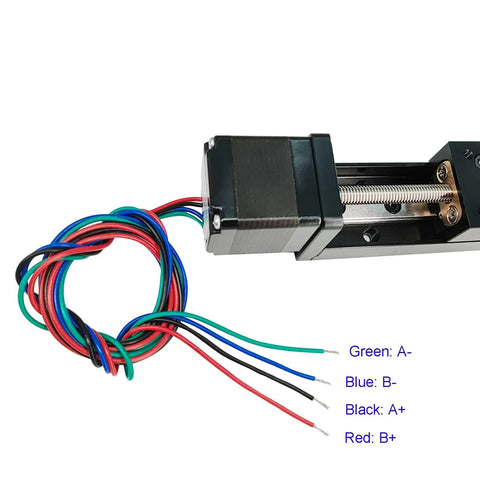 Slick Compact Linear Rail Guide System With 150Mm Travel, 6Mm Lead Screw And 1Mm Pitch, Nema 11 Motor Compatible CNC Router Linear Stage