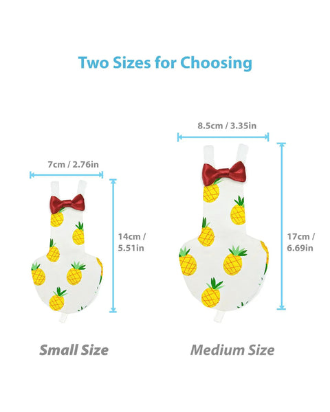 Two Pack Bird Diapers With 78 Inch Flying Leash Reusable Feather Friendly Fly Ready Flight Suit With Waterproof Inner Layer
