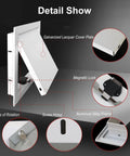 Hella Durable Magnetic Access Panel For Wall And Ceiling Waterproof Aluminum Inspection Door with open galvanized cover.