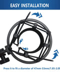 Shock Mount For Condenser Microphones 47 To 53 mm Diameter Anti Vibration Suspension Clip top view showing easy installation.
