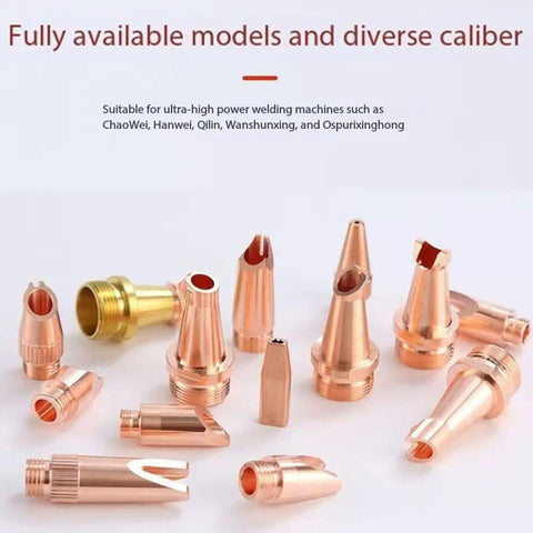 Pro Grade Copper Tip Attachment For Portable Laser Welding Gun Wire Guide Nozzle Set 1.2mm 10 Pack Multi Angle Nozzles