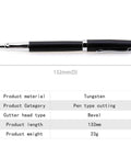 Pro Grade Fiber Optic Cleaver Tool With Snappy Carbide Tip And Sleek Pen Body, 132mm long, tungsten material, bevel cutter.