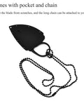 Neck Knife With Sheath, Small Fixed Blade EDC Knife For Everyday Carry, 440C Stainless Steel Full Tang Knife sheath and bead chain