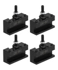Four Piece Tool Post Holder Set For Turning Facing And Boring Projects High Speed Steel CNC Fixture Pro Grade Built To Last Model 250001