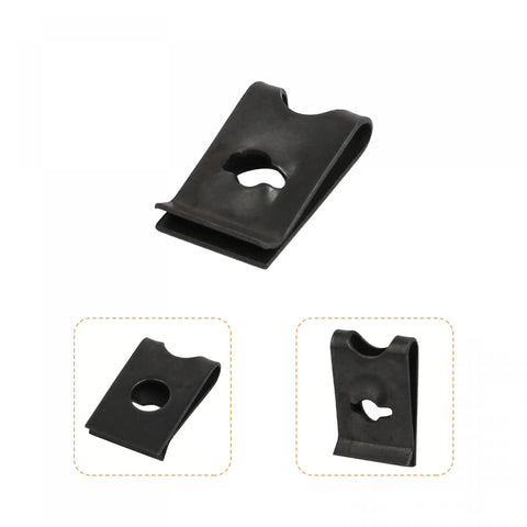 Heavy Duty 50 Pack Spring Steel Speed Clips Fasteners Rock Solid Grip M4 St42 And M5 St48 Quick Install Rust Resistant clip detail.