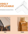 16 Pcs PVC Corner Protectors For Furniture With Adhesive Installation Clear Edge Guards for tables and cabinets