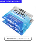 Deep Freeze Titan Ice Pack 2 Pack 600 Gram High Performance Puncture Resistant Cold Pack With Non Toxic Gel