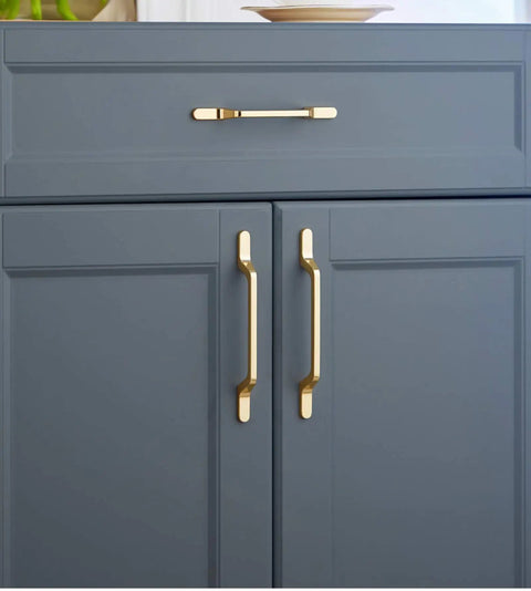 Top Shelf Heavy Gauge Zinc Alloy Cabinet Pulls Bow Handles Set Of Two Swanky Premium Electroplated Gold Cupboard Knobs Smooth Glide Kitchen Doors Super Tough Long Lasting Hardware