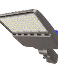 Ridiculously Bright 200W LED Parking Lot Light 28000 Lumens 5000K Shoebox Style Light with adjustable slip fitter