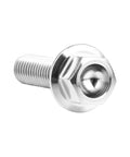 Super Tough Titanium Grade 5 Flange Hex Head Bolts M5x20mm Pack Of 6 For Bicycle, Car And Motorcycle Upgrades, Lightweight, Corrosion Resistant