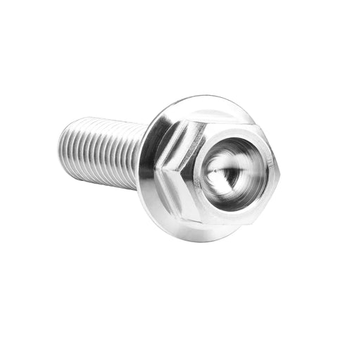 Super Tough Titanium Grade 5 Flange Hex Head Bolts M5x20mm Pack Of 6 For Bicycle, Car And Motorcycle Upgrades, Lightweight, Corrosion Resistant