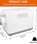 Automatic Electric Coffee Bean Roaster Machine With Built In Timer And Adjustable Temp Dial 100 To 250c 1 5kg Capacity side view and size dimensions.