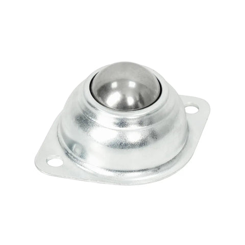 One Inch Roller Ball Bearing Caster made of durable galvanized steel for smooth multi directional gliding and easy installation.