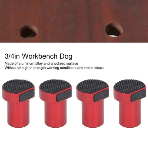 Bench Dogs Clamp For Workbench Positioning And Planing Plug with non-slip pads and 19mm MFT table hole compatibility