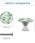 White Lily Flower Cabinet Knobs 2 Pack Pull Handles for Dresser Drawers Doors Kitchen Cupboards Wardrobe Alloy Hardware
