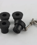 Door Stop Rubber Tip With Screw In Replacement Tips For Drop Down Door Holders Black Rubber 4 Pack Built To Last Bumpers