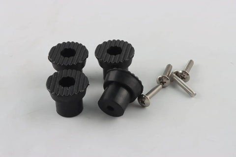 Door Stop Rubber Tip With Screw In Replacement Tips For Drop Down Door Holders Black Rubber 4 Pack Built To Last Bumpers