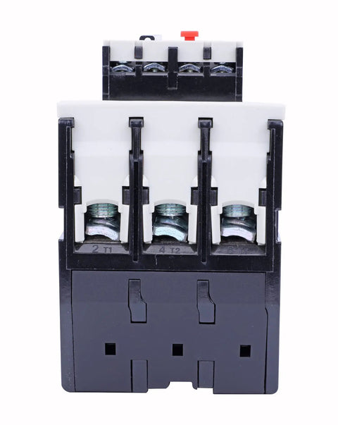 Front view of Beefy Heavy Duty Thermal Overload Relay For Motors 55 To 70 Amp 690V 50 60Hz with phase loss protection.